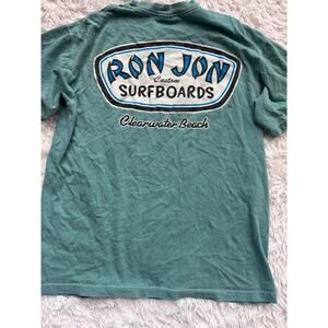 Comfort Colors Adult M aqua green RonJon Surf Clearwater Beach tee. Nt desc**